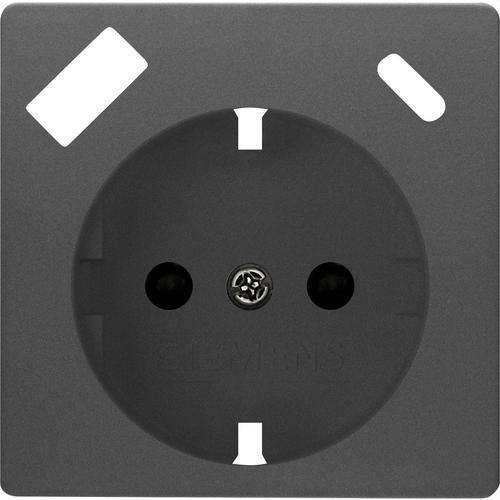 Plaque de prise schuko avec USB carbone métallisé Miro avec la référence 5UH10725CM10 de la marque BJC