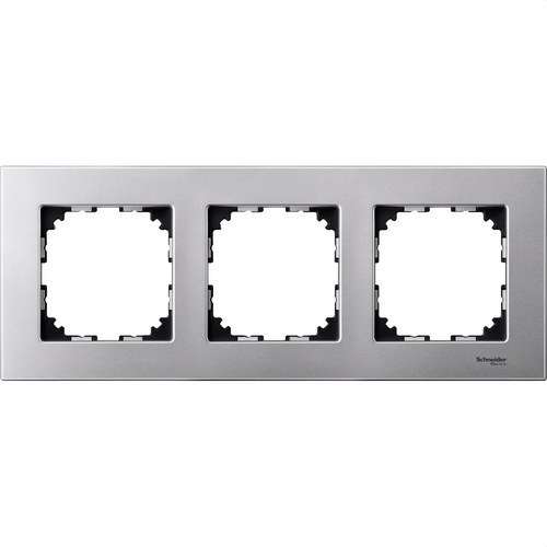 Cadre de 3 éléments vertical/horizontal aluminium D-Life avec la référence MTN4030-3160 de la marque SCHNEIDER ELECTRIC