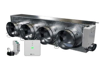 Plénum motorisé Airzone Easyzone 25 Wi-Fi Standard + VMC AZC25MELST01S4 pour Mitsubishi Electric – 4 sorties Ø200 mm (faible capacité) avec la référence AZC25MELST01S4 de la marque AIRZONE