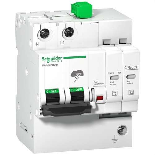 Parafoudre iQuick PRD40R 1P+N avec cartouche remplaçable avec la référence A9L16295 de la marque SCHNEIDER ELECTRIC