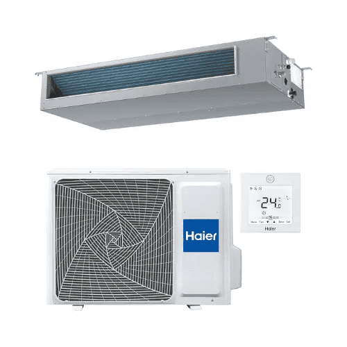 Climatiseur gainable avec Wi-Fi Haier 5,0 kW 18000 BTU avec la référence HAEAD50S2SM9FA(H)1U50S2SJ2FA-2 de la marque HAIER