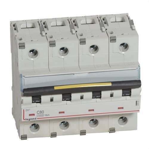 Disjoncteur DX3 4 Pôles 80A avec la référence 409362 de la marque LEGRAND