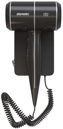 Sèche-cheveux ionique "BISE" 1800W noir mat avec la référence GW02 08 01 03 de la marque GENWEC