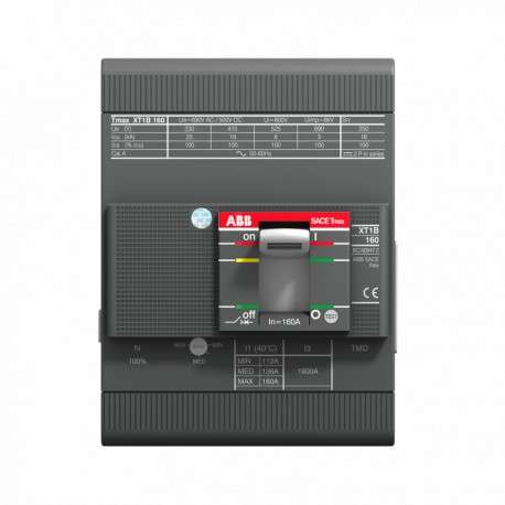 Disjoncteur boîtier moulé ABB Tmax XT4S 250 Ekip I 250A 4P fixe avec la référence 1SDA068500R1 de la marque ABB
