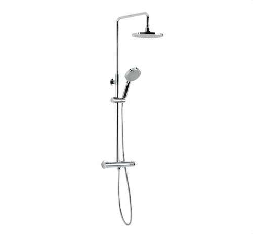 Colonne de douche thermostatique TAU chrome avec la référence CT67110 18 de la marque GENEBRE