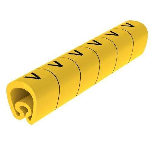 Marqueurs prédécoupés jaunes Ø18 PVC plastifiés avec la référence 1813-V de la marque UNEX