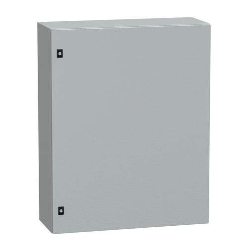 Armoire murale en acier porte pleine sans plaque de montage 1000x800x300 PanelSeT CRN avec la référence NSYCRN108300 de la marque SCHNEIDER ELECTRIC