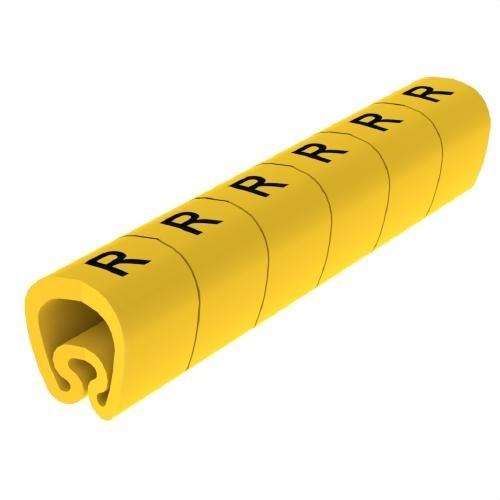 Marqueurs prédécoupés jaunes Ø18 PVC plastifiés avec la référence 1813-R de la marque UNEX