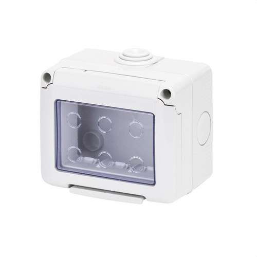 Boîte de surface pour mécanismes SYSTEM 3 modules IP55 avec la référence GW27043 de la marque GEWISS