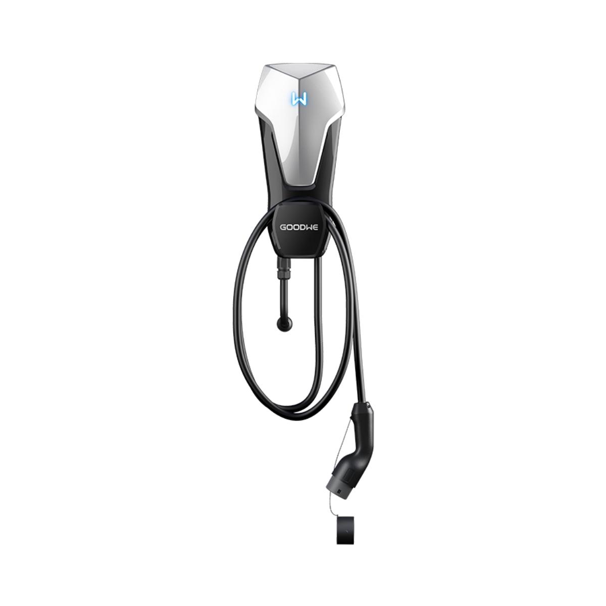 Chargeur de voiture électrique monophasé/triphasé GW22K-HCA avec tuyau de 6 mètres avec la référence GW22K-HCA de la marque GOODWE