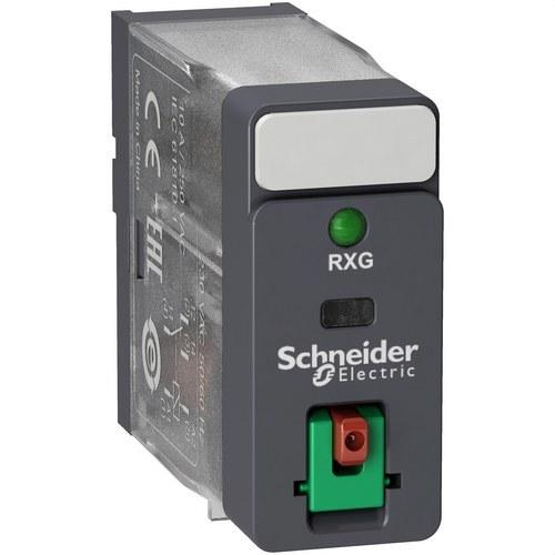 Relais 1 C/O 10A + Bouton de test + LED 48V AC avec la référence RXG12E7 de la marque SCHNEIDER ELECTRIC