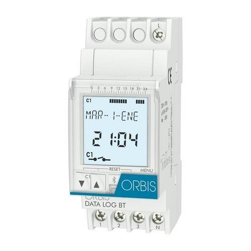 Interrupteur horaire digital modulaire Orbis DATA LAG 2 avec la référence OB171512 de la marque ORBIS