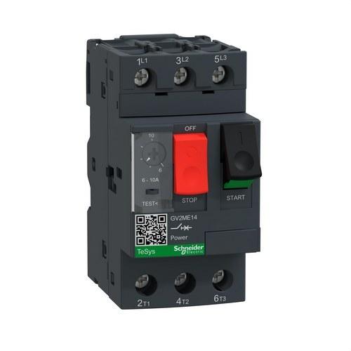 Disjoncteur moteur magnétothermique GV2ME 6/10A avec la référence GV2ME14 de la marque SCHNEIDER ELECTRIC