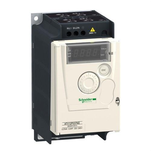 Variateur de vitesse ALTIVAR-12 0,37KW 240V 1PH avec la référence ATV12P037M2 de la marque SCHNEIDER ELECTRIC