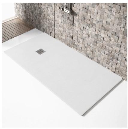 Receveur de douche MADISON en résine 70x160 Blanc avec bonde incluse - RESIBLOCK avec la référence PDM16070BL de la marque RESIBLOCK S.L