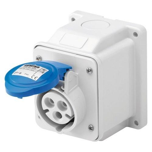 Boîtier de surface fixe à 10º. IP44 2P+T 16A 230V avec la référence GW62404 de la marque GEWISS