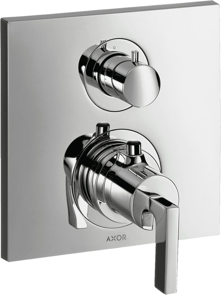 Mitigeur de douche encastré thermostatique AXOR Citterio chrome avec la référence 39720000 de la marque HANSGROHE