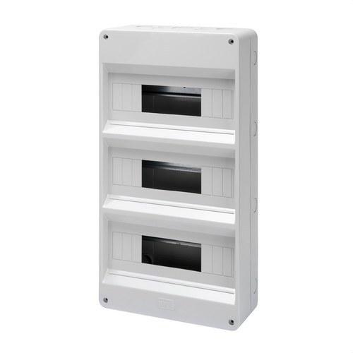 Boîtier de distribution de surface sans porte 36 modules (12x3) avec la référence GW40032 de la marque GEWISS