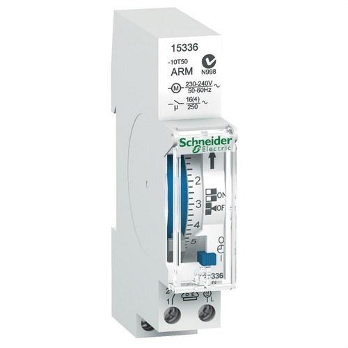 Minuterie analogique IH 24H AVEC 1 module 100H 1C-16A avec la référence 15336 de la marque SCHNEIDER ELECTRIC