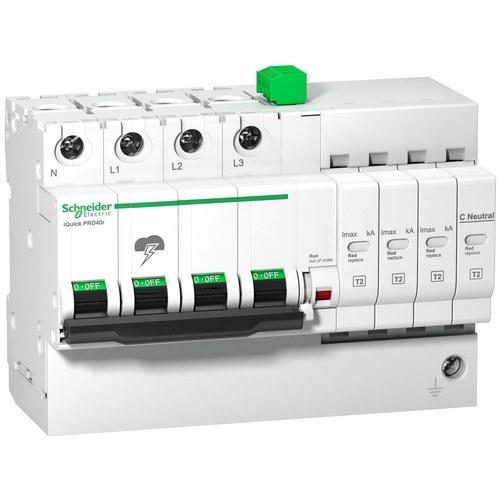 Parafoudre iQuick PRD40R 3P+N avec cartouche remplaçable avec la référence A9L16294 de la marque SCHNEIDER ELECTRIC