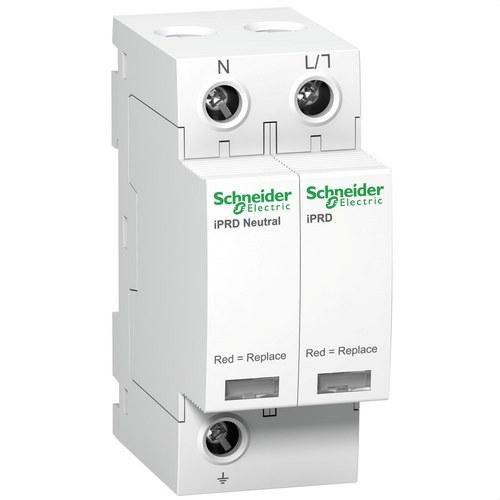 Limiteur de surtensions transitoires Type 2 iPRD 20 20KA 350V 1P+N avec la référence A9L20500 de la marque SCHNEIDER ELECTRIC