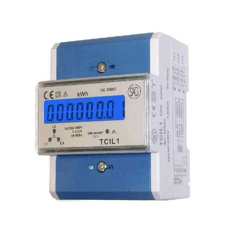 Compteur d'énergie triphasé déséquilibré TCIL1 avec la référence YTCIL104501 de la marque SACI