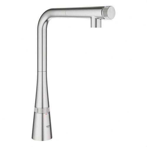 Robinet de cuisine monocommande Zedra SmartControl chrome avec la référence 31593DC2 de la marque GROHE