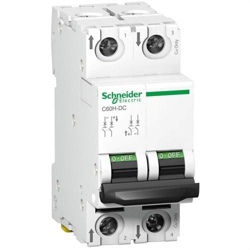 Disjoncteur magnétothermique C60H 500V 2P 10A Courbe C avec la référence A9N61528 de la marque SCHNEIDER ELECTRIC