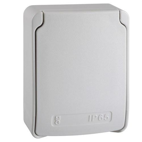 Boîtier encastré avec bride de 10/16A 2P+TT 2 prises gris avec la référence 81139 de la marque SCHNEIDER ELECTRIC