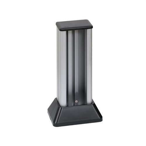 Minicolonne en aluminium à 2 faces pour 4 éléments par face et enjoliveurs graphite Simon 500 Cima avec la référence 52550222-033 de la marque SIMON