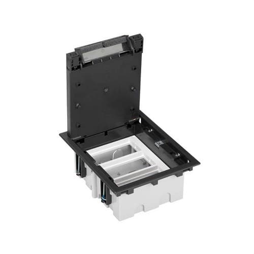 Boîte de sol réglable pour 6 éléments en installation de sol technique graphite Simon 500 Cima avec la référence 52050103-038 de la marque SIMON