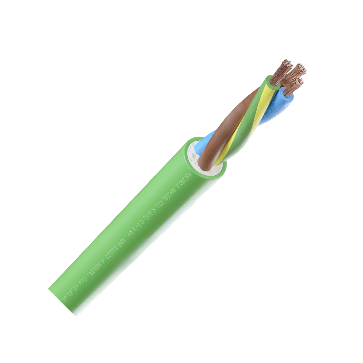 RZ1-K 1KV CPR Cable 3G2.5mm² Green - 100 Metre Roll with reference 530338217163 from the brand RECAEL