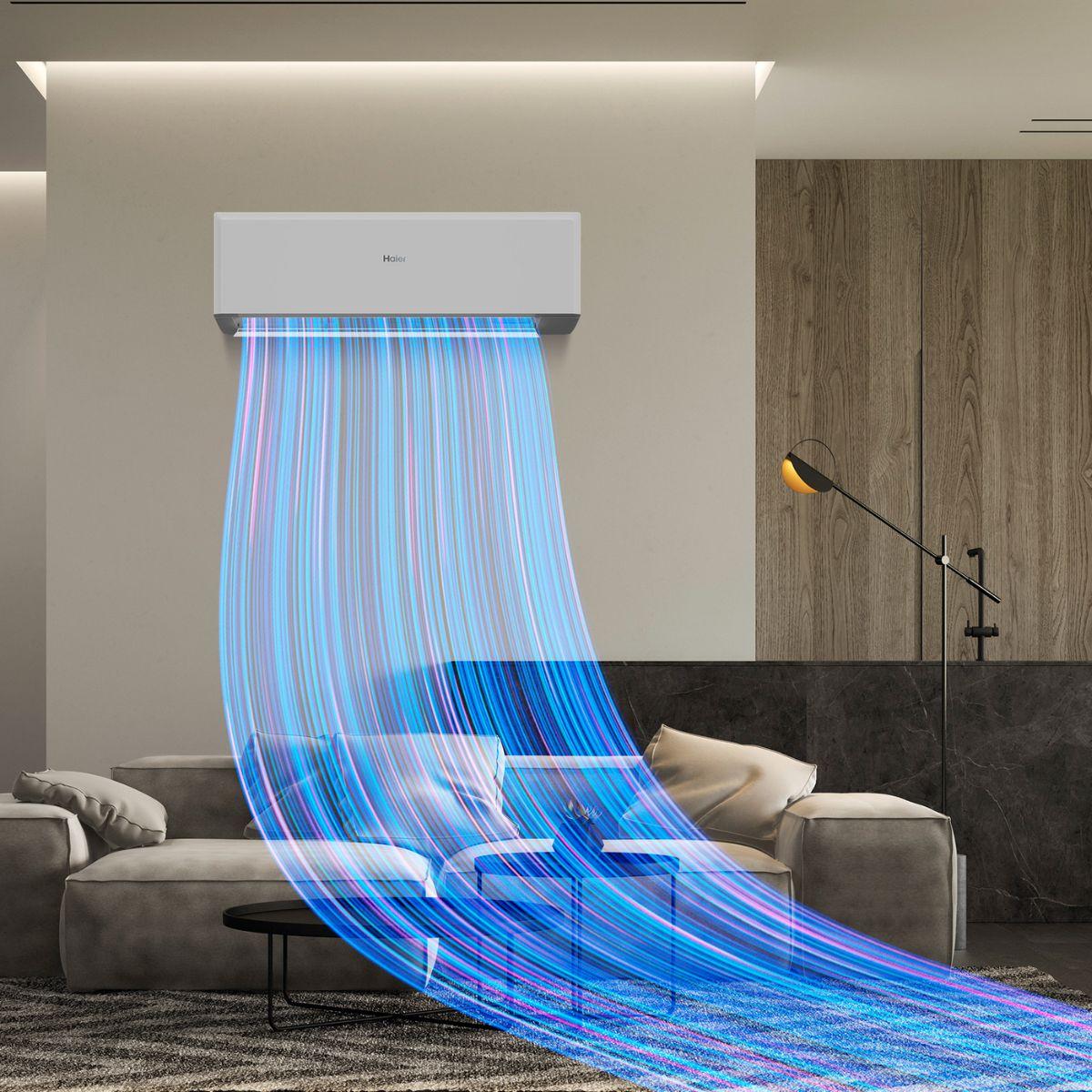 Climatiseur 2x1 avec wifi Haier GEOS R+ 2,5 kW + 3,5 kW avec la référence HAIERGEOSR+2535 de la marque HAIER