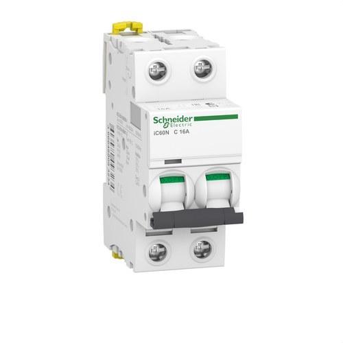 IC60N Circuit Breaker 2P 16A Curve C 10kA with reference A9F79216 from the brand SCHNEIDER ELECTRIC