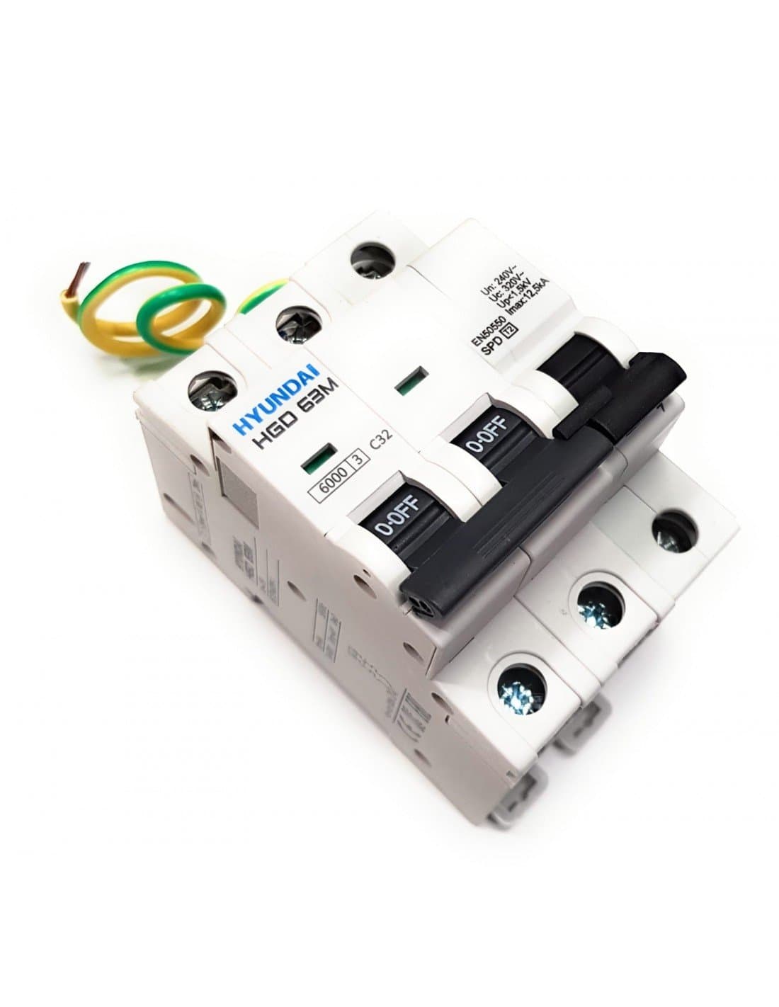 Transient and Permanent Surge Protector 1P+N 32A with reference ST-2P32 from the brand PROCOEL