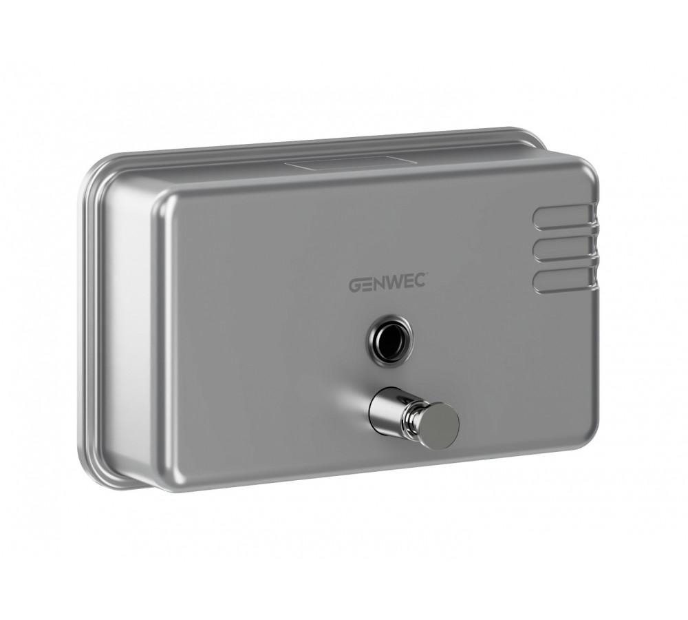 Distributeur de savon horizontal 1100ml inox 304 satiné avec la référence GW04 02 04 01 de la marque GENWEC