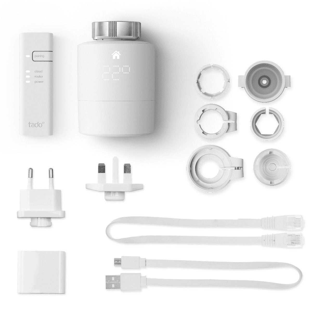Tête thermostatique intelligente Tado V3+ - Kit de démarrage avec la référence SRT KIT V3+ de la marque TADO