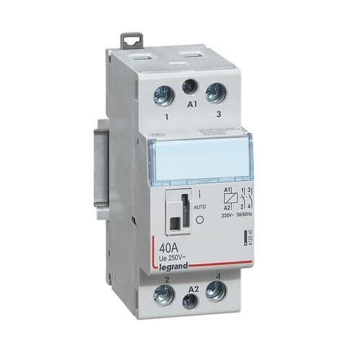 Contactor 40A 2NO 230V with reference 412545 from the brand LEGRAND