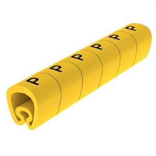 Marqueurs pré-découpés jaunes Ø5 en PVC plastifié avec la référence 1811-P de la marque UNEX