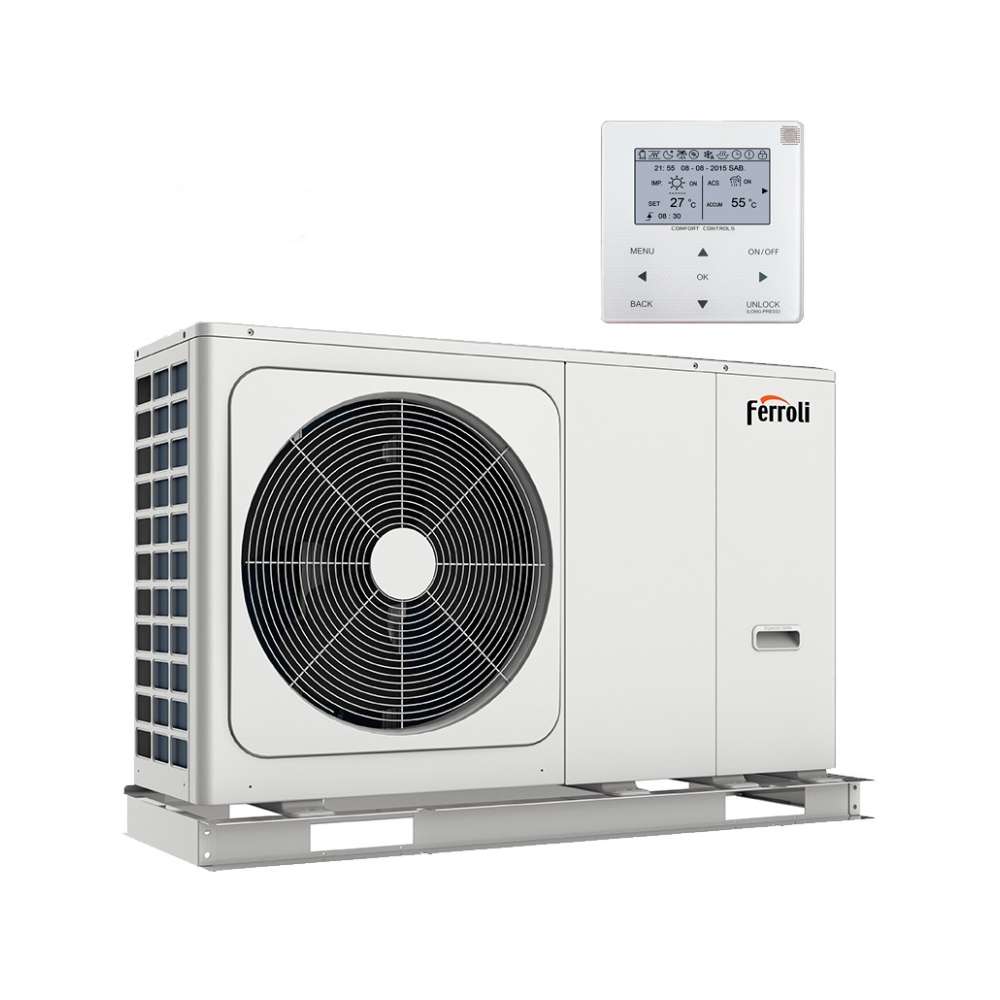 Pompe à chaleur monobloc pour chauffage, climatisation et ECS OMNIA M 3.2 10 avec la référence 2CP000DF de la marque FERROLI
