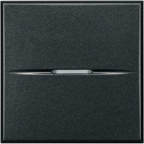 Croisement axial éclairable borne à vis 2 modules anthracite Axolute avec la référence HS4004/2 de la marque BTICINO