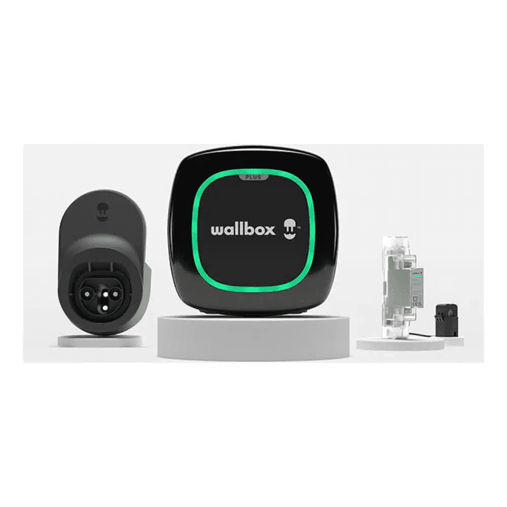 Kit chargeur voiture électrique monophasé 7,4 kW + compteur d'énergie + câble Dock + tuyau 5 mètres Type 2 Wallbox Pulsar Max avec la référence K1PLP4-0-2-2-9-002 de la marque WALLBOX