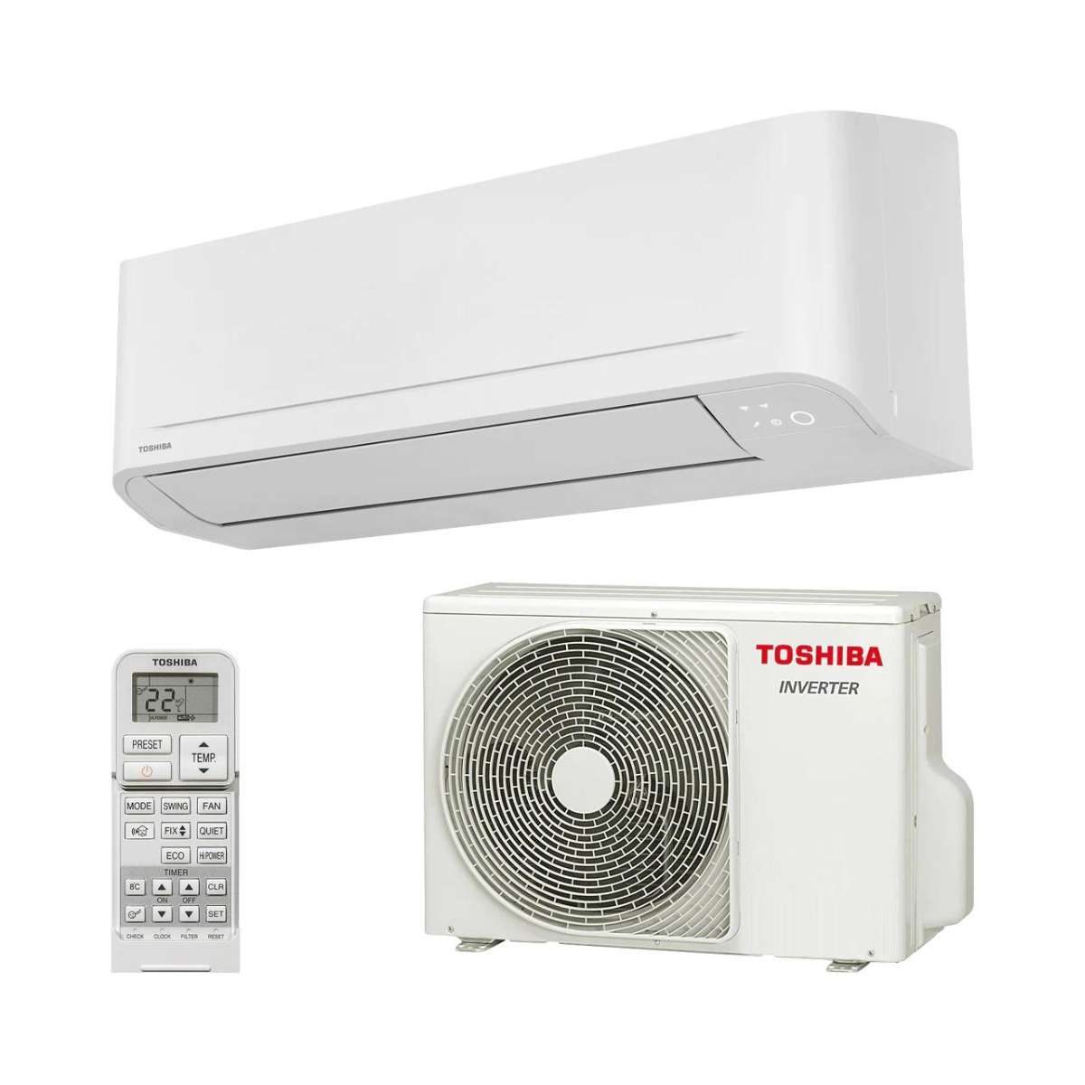 Climatiseur réversible Toshiba Seiya+ 18 5,0 kW 17000 BTU avec la référence SEIYA+ 18 de la marque TOSHIBA