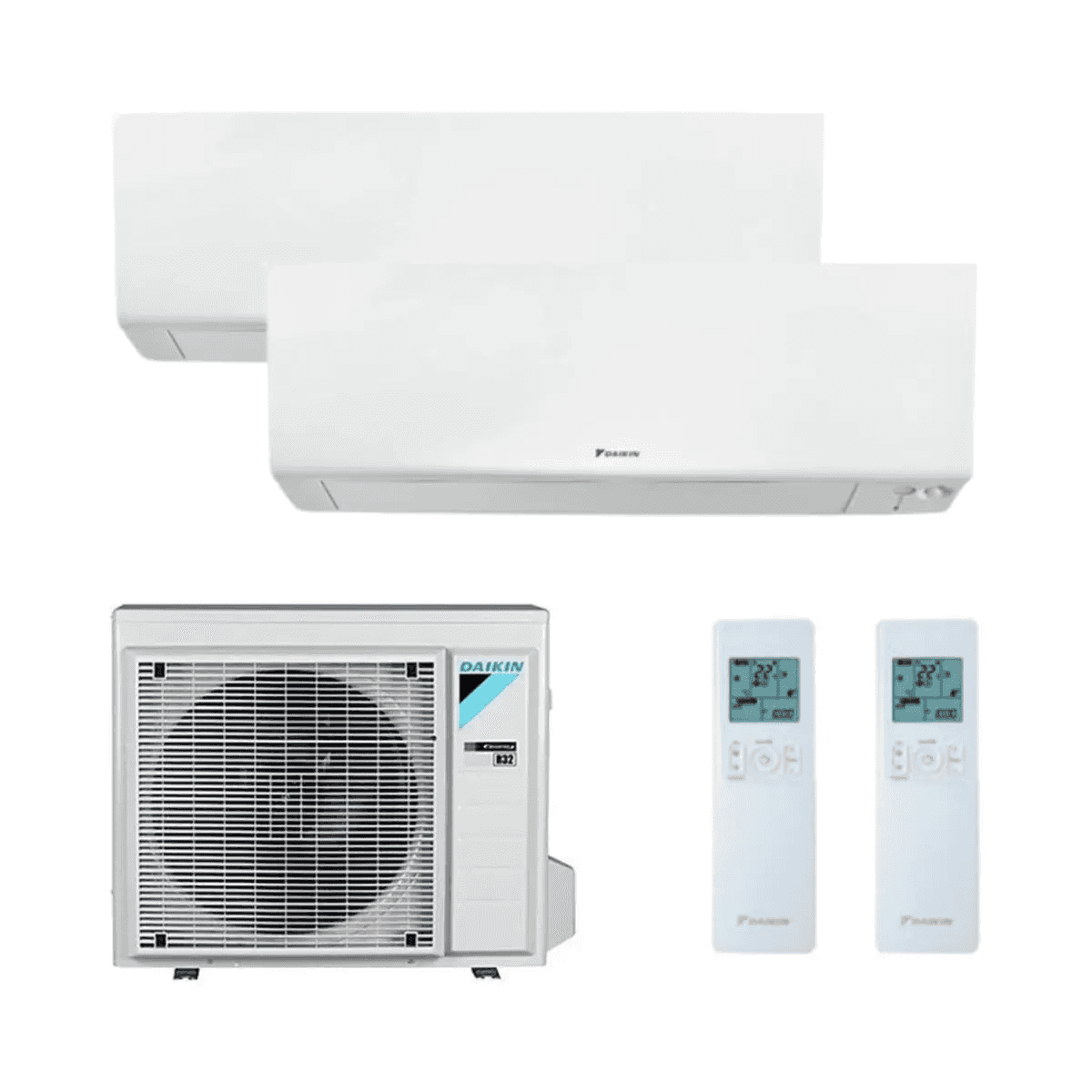 2x1 Air Conditioner with WiFi Daikin Perfera 2.5 kW + 3.5 kW with reference KITDAIPER2MXM40A2535 from the brand DAIKIN