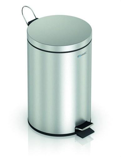Poubelle à pédale 3L inox satiné avec la référence GW06 01 04 01 de la marque GENWEC