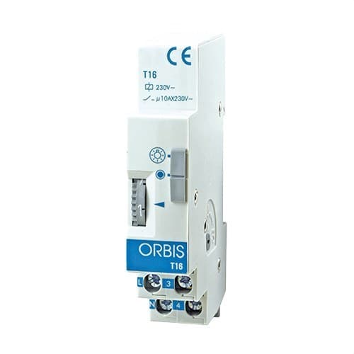 Modular Clockwork Mechanism T-16 230V DIN RAIL 45 seconds to 7 minutes with reference OB060131 from the brand ORBIS