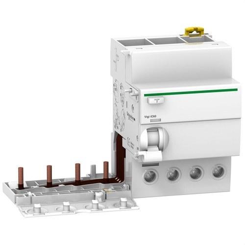 Disjoncteur différentiel Vigi iC60 4P 63A 30mA AC avec la référence A9V11463 de la marque SCHNEIDER ELECTRIC