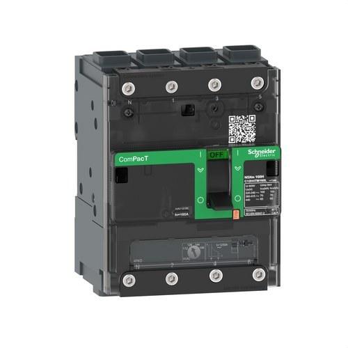 Disjoncteur ComPacT NSXm160B 25kA AC 4P4R 160A TMD ELINK avec la référence C12B4TM160L de la marque SCHNEIDER ELECTRIC