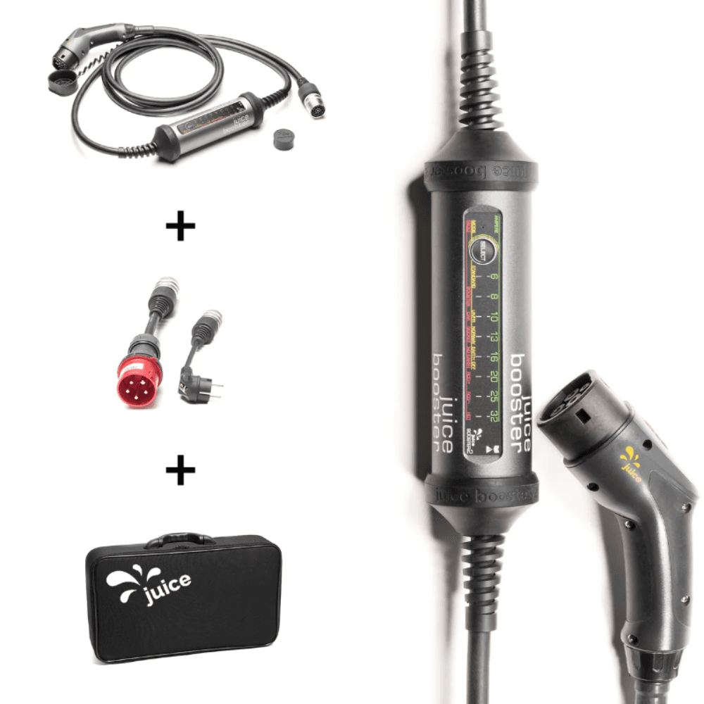 Chargeur portable pour voiture électrique Juice Booster 2 Basic Set avec la référence EL-JB2E2 de la marque JUICE