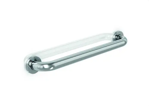 Barre d'appui droite 400mm inox brillant avec la référence GW11 02 04 02 de la marque GENWEC